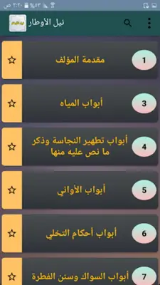 نيل الأوطار شرح منتقى الأخبار android App screenshot 14